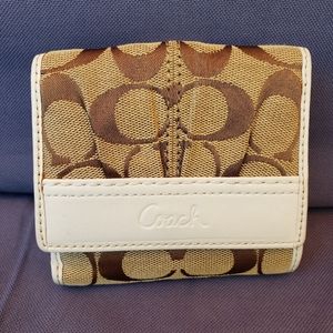 COACH Mini Wallet signature Bifold Wallet